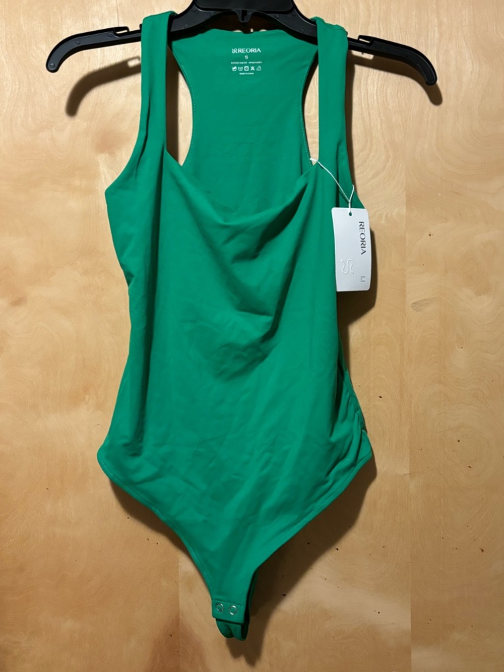 ReoRia Green Stretch Tank Bodysuit. NWT!